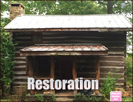 Historic Log Cabin Restoration  Cherokee County, Georgia